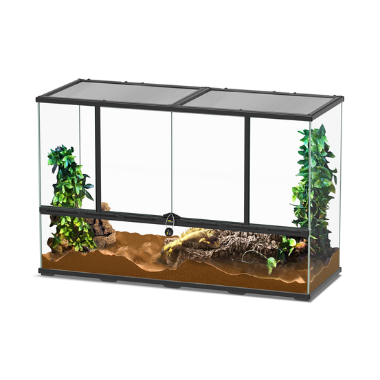 Terrarium Noir L.118xP.45xH.75cm
