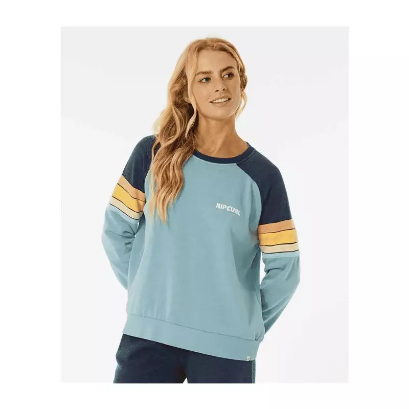 Sweat femme RIPCURL Surf Revival Raglan Crew Navy