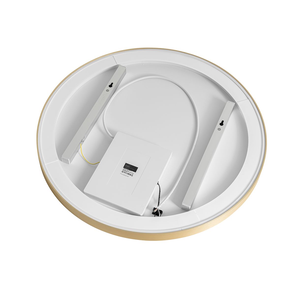Badkamerspiegel goud 70 cm incl. LED met touch dimmer - Miral