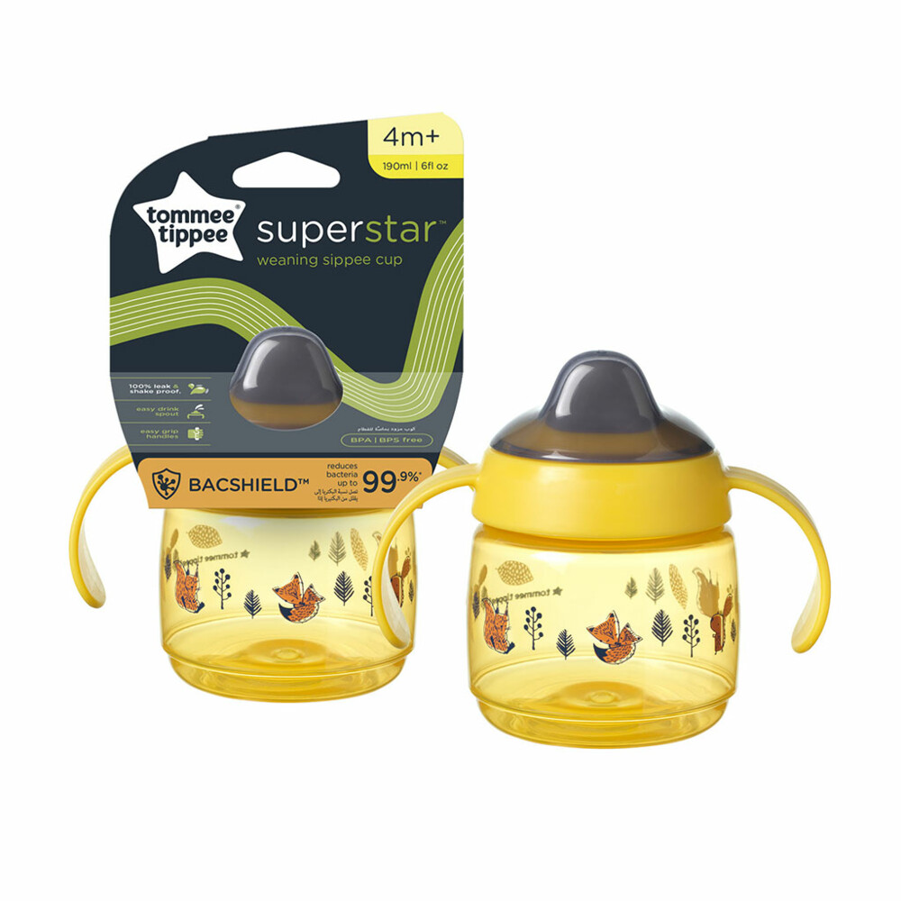 Tommee Tippee Close To Nature Drinkbeker First Trainer Cup Geel 4m+190 ml