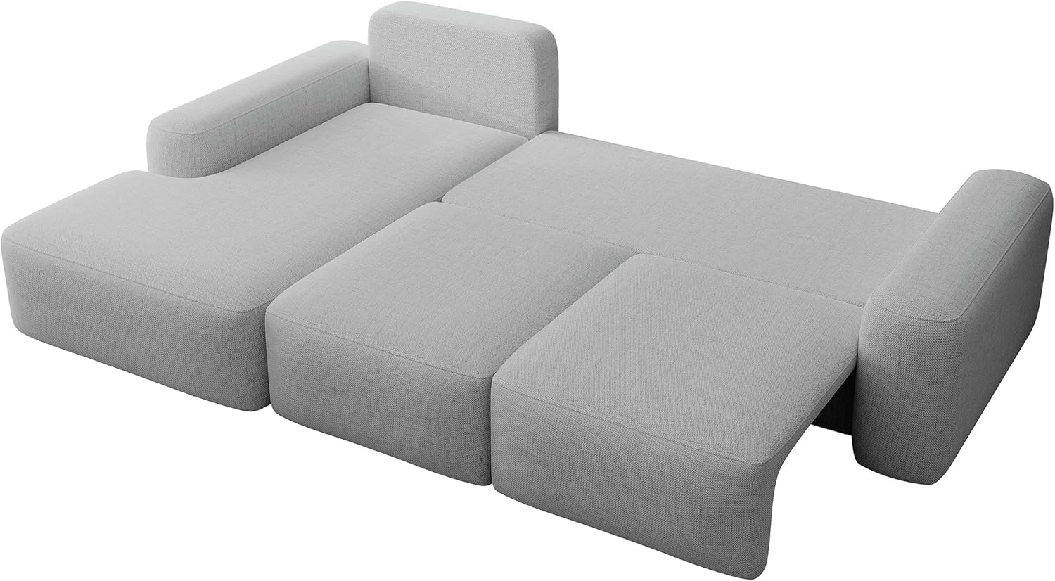 Selsey Sofa Ecksofa Eckcouch Schlafsofa Couch Mit Stauraum Schlaffunktion Pflegeleicht Mit Kissen Lendenkissen L Form Freistehend Links Hydrophobe Chenille Grau Carnos