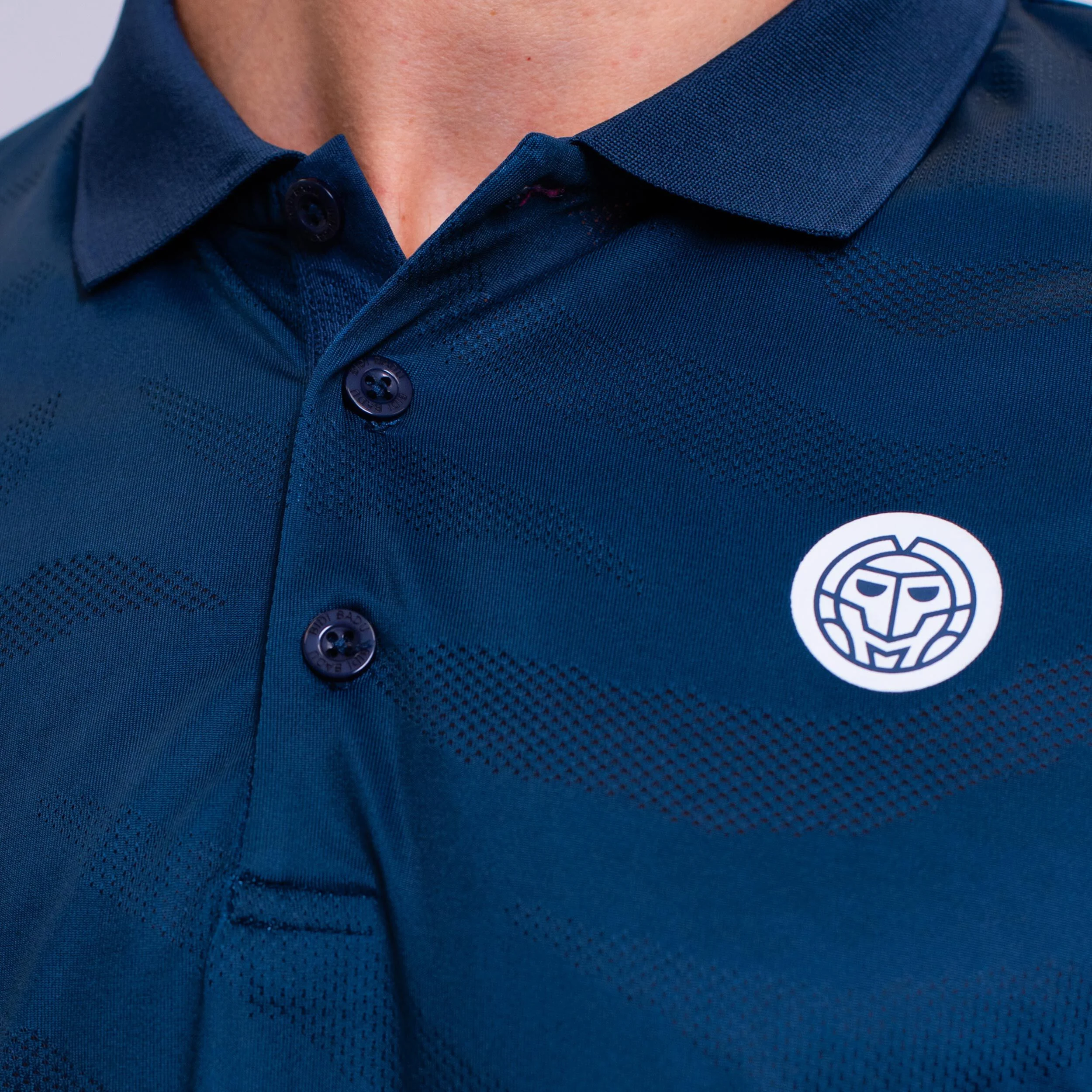 BIDI BADU Twiggy Polo Hommes - Bleu Foncé , Multicouleur