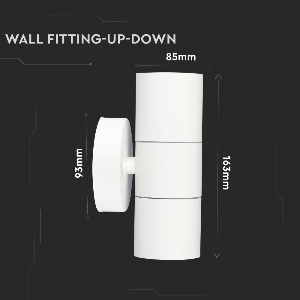 Buitenverlichting - GU10 Up/Down-armaturen - IP44 - Modelnr.: - VT-7622-W