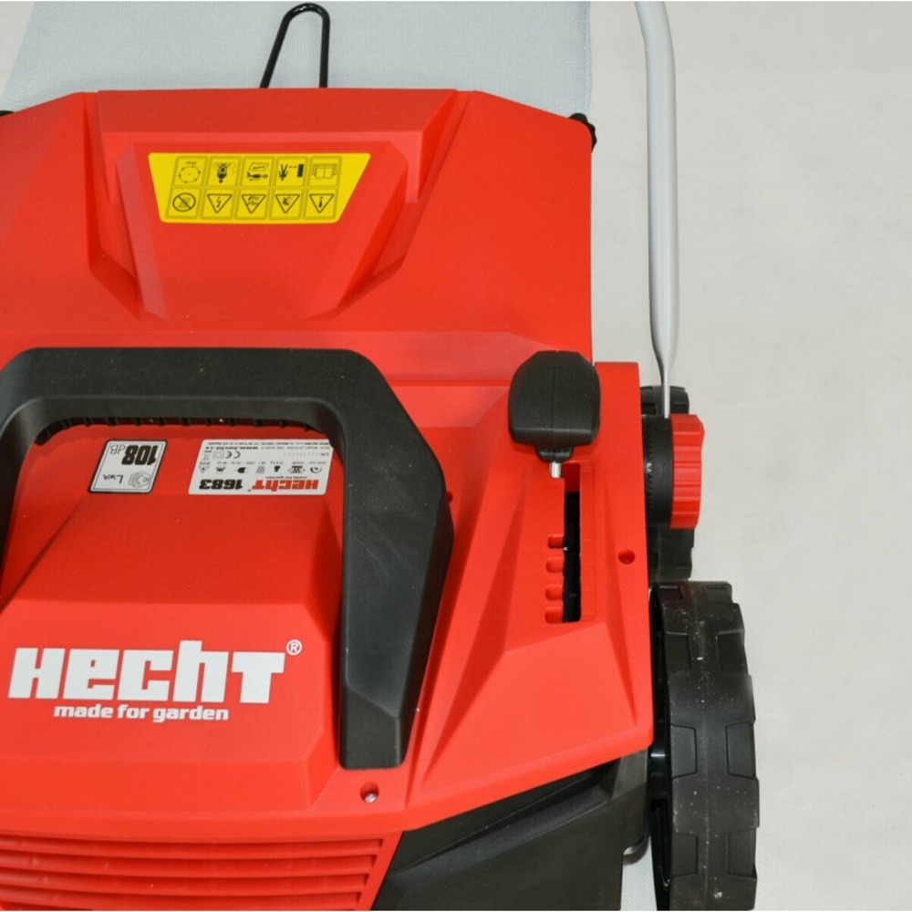 H 1683 scarificateur aérateur électrique 2en1 1600w 8 couteaux doubles 24griffres avec profondeur réglable