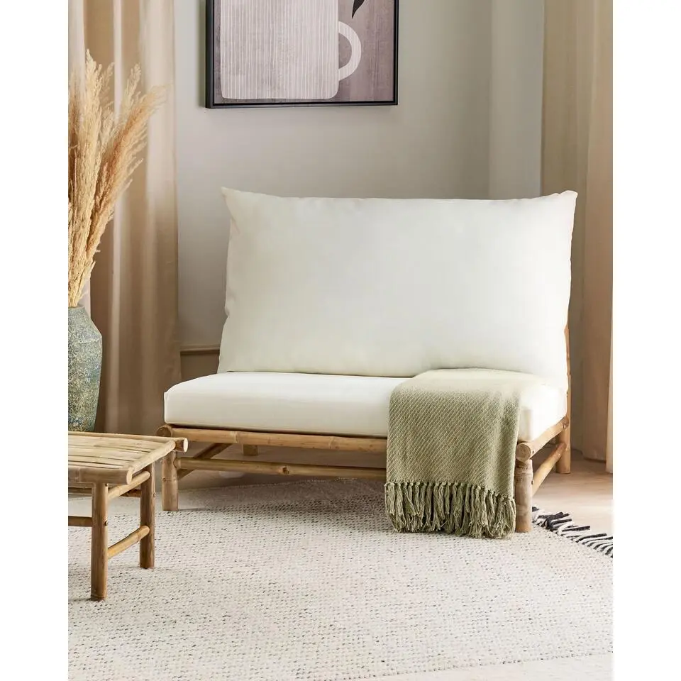 TODI - Fauteuil - Lichthout/Wit - Bamboe