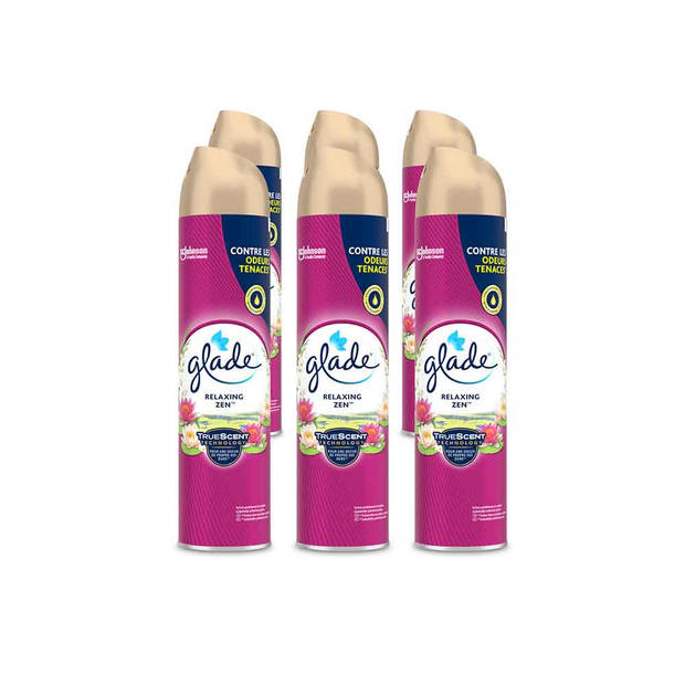 Glade aerosol relaxing zen - 6 stuks