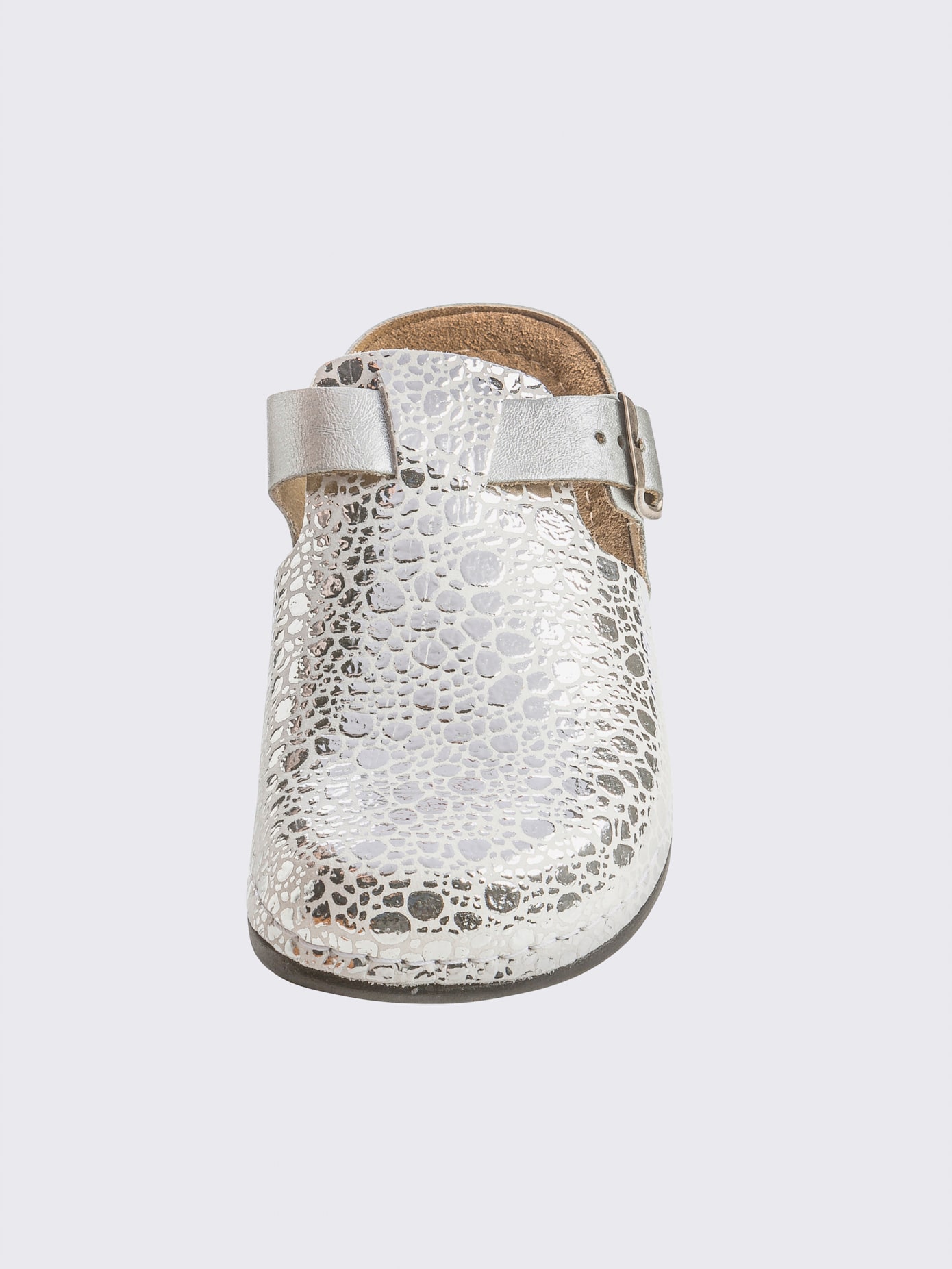 Chaussons cuir vachette gaufré