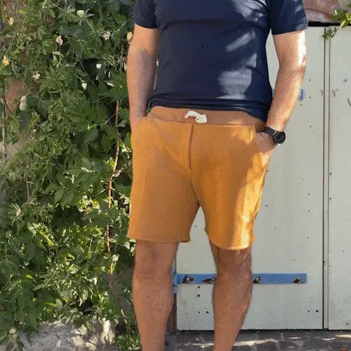 Short en coton pour homme - Version 1 - S / Camel
