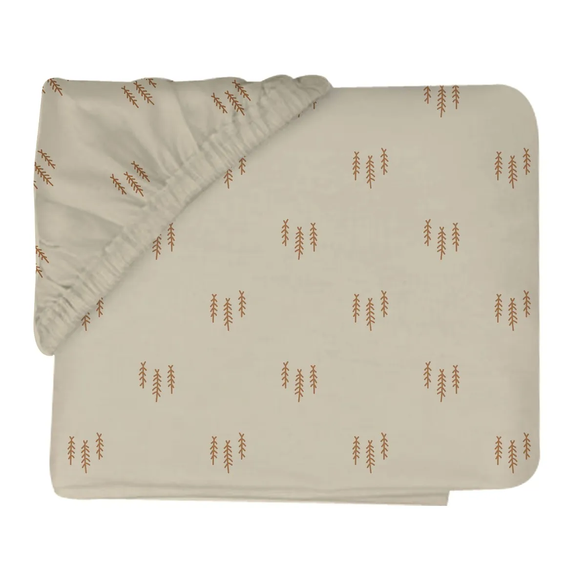 Origami Maison Drap Contour pour Lit de Bébé - Flanelle Pins