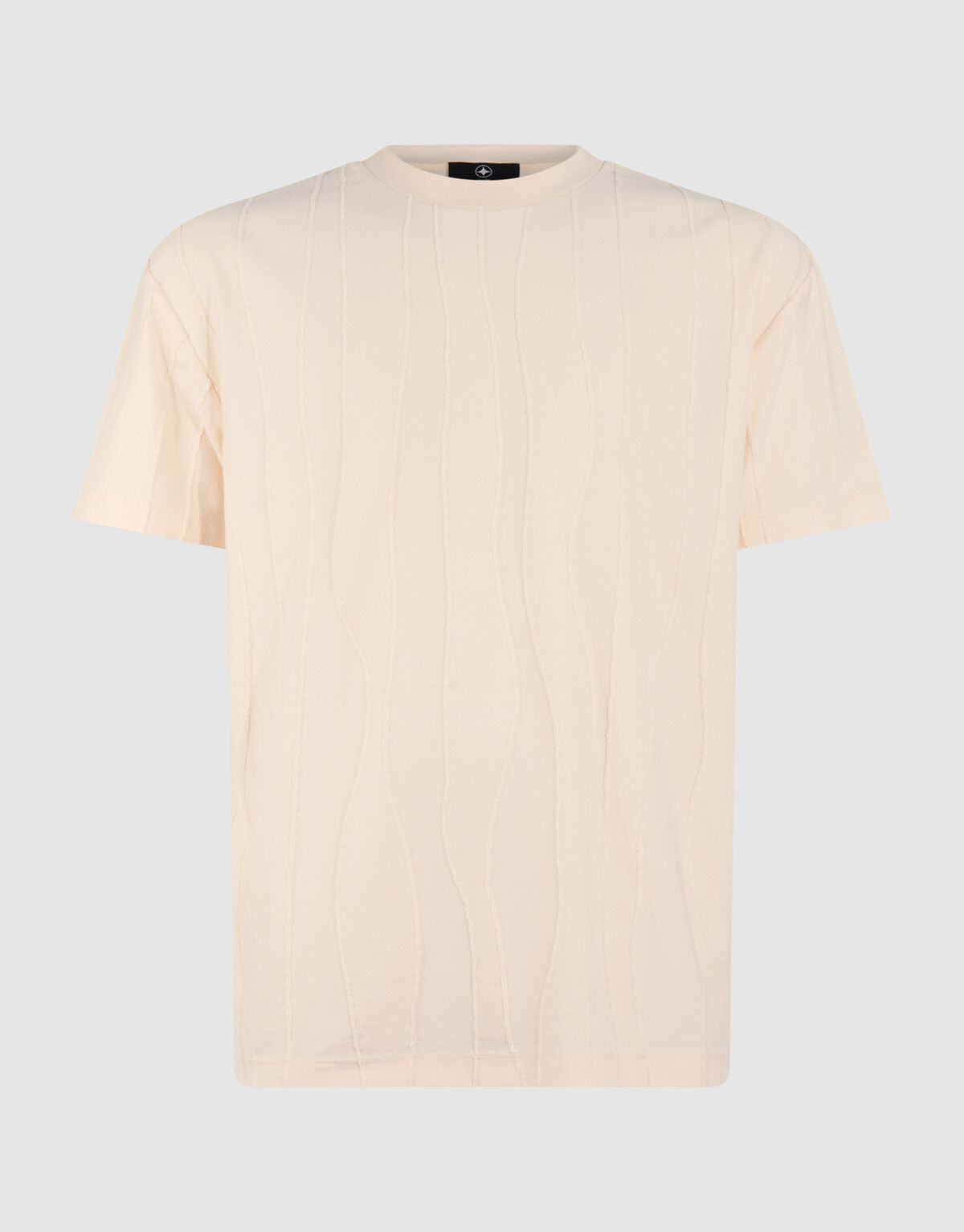 Wavy Line T-shirt Lichtgeel