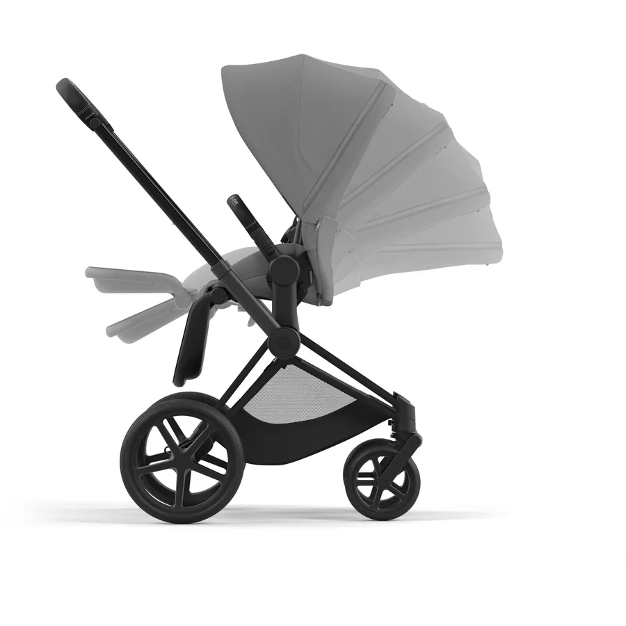 cybex PLATINUM Kombikinderwagen New Priam Priam Matt Black Mirage Grey