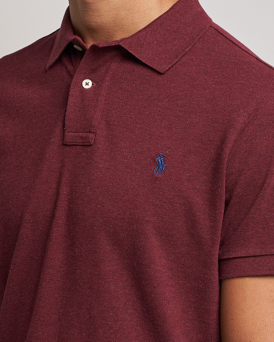 Polo Ralph Lauren Custom Slim Fit Polo Spring Wine Heather