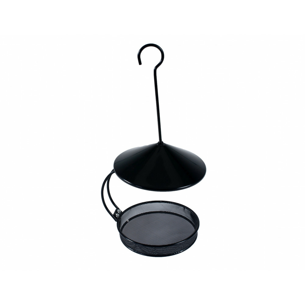 Mangeoire besie noir à suspendre ø 18 cm h 22.5 cm. Pour oiseaux.