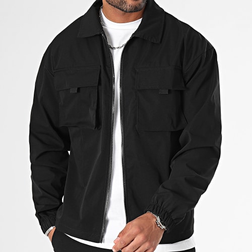 Ensemble Veste Zippée Et Pantalon Cargo 1070521 Noir