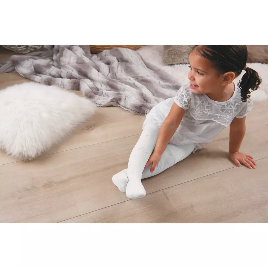 Sterntaler Strumpfhose Ajour weiß