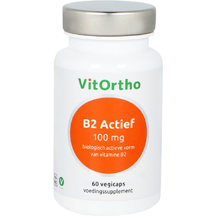 VitOrtho Vitamine B2 Actief 100mg Vegicaps 60VCP