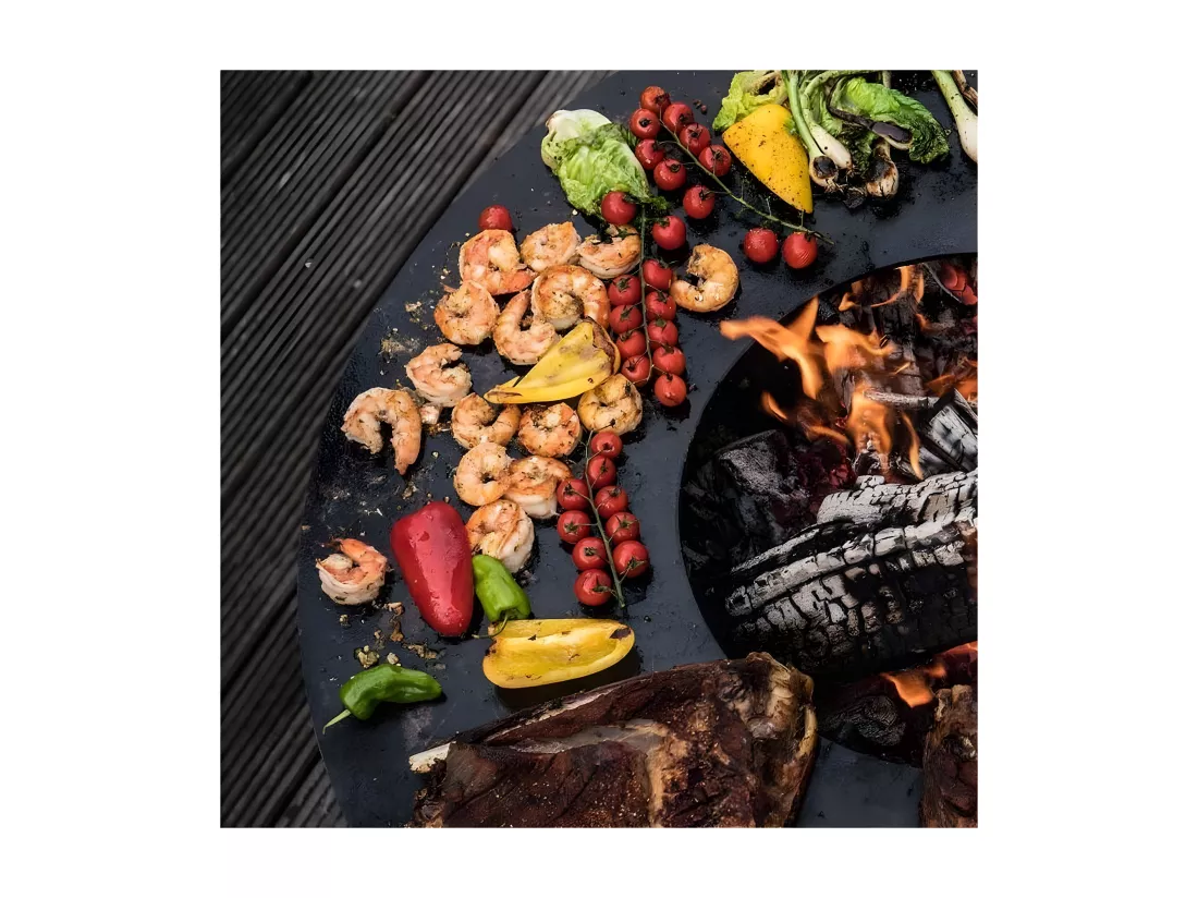 Barbecue brasero en acier Nero Hauteur 75 cm Diamètre 62 cm