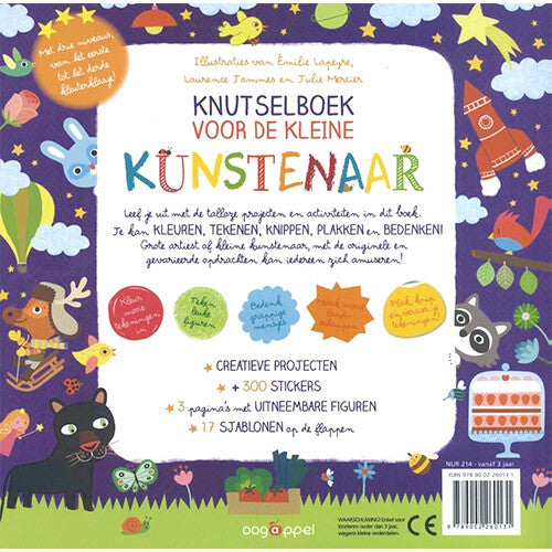 Uitgeverij oogappel knutselboek voor de kleine kunstenaar