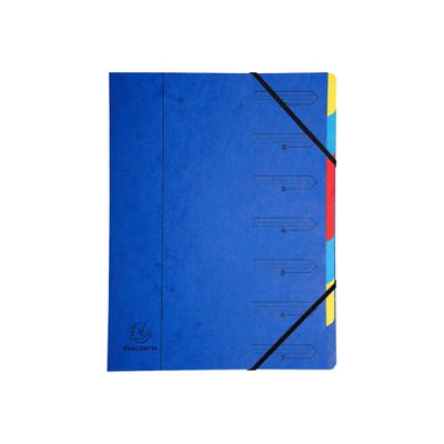 Exacompta Nature Future - Trieur agrafé 7 compartiments - avec élastiques - disponible dans différentes couleurs