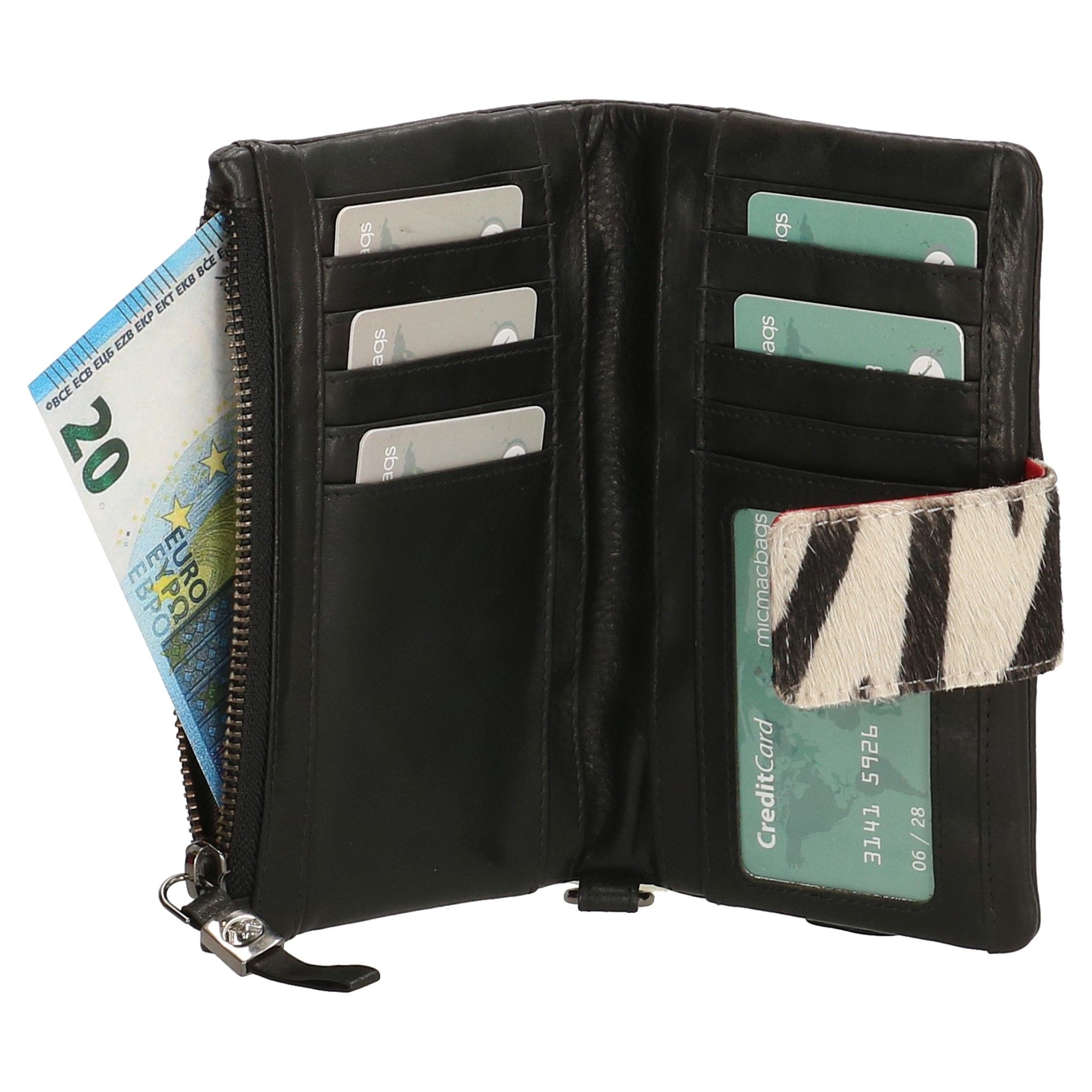 Micmacbags Wildlife Portemonnee Zwart