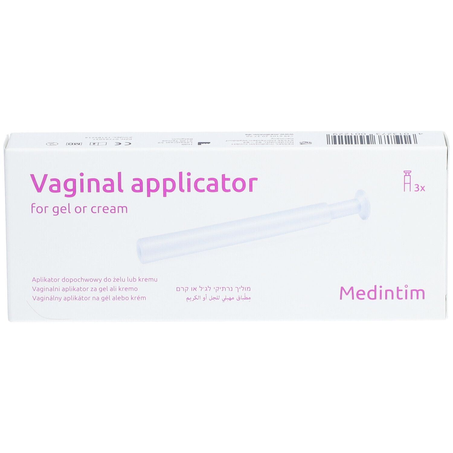 Vaginal Applikator für Gel und Crème