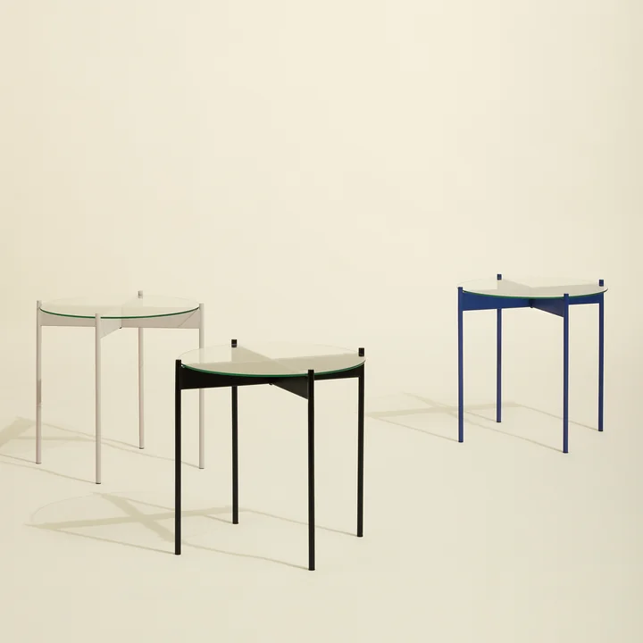 Hübsch Interior - Beam Beistelltisch, H 42 x Ø 45 cm, blau