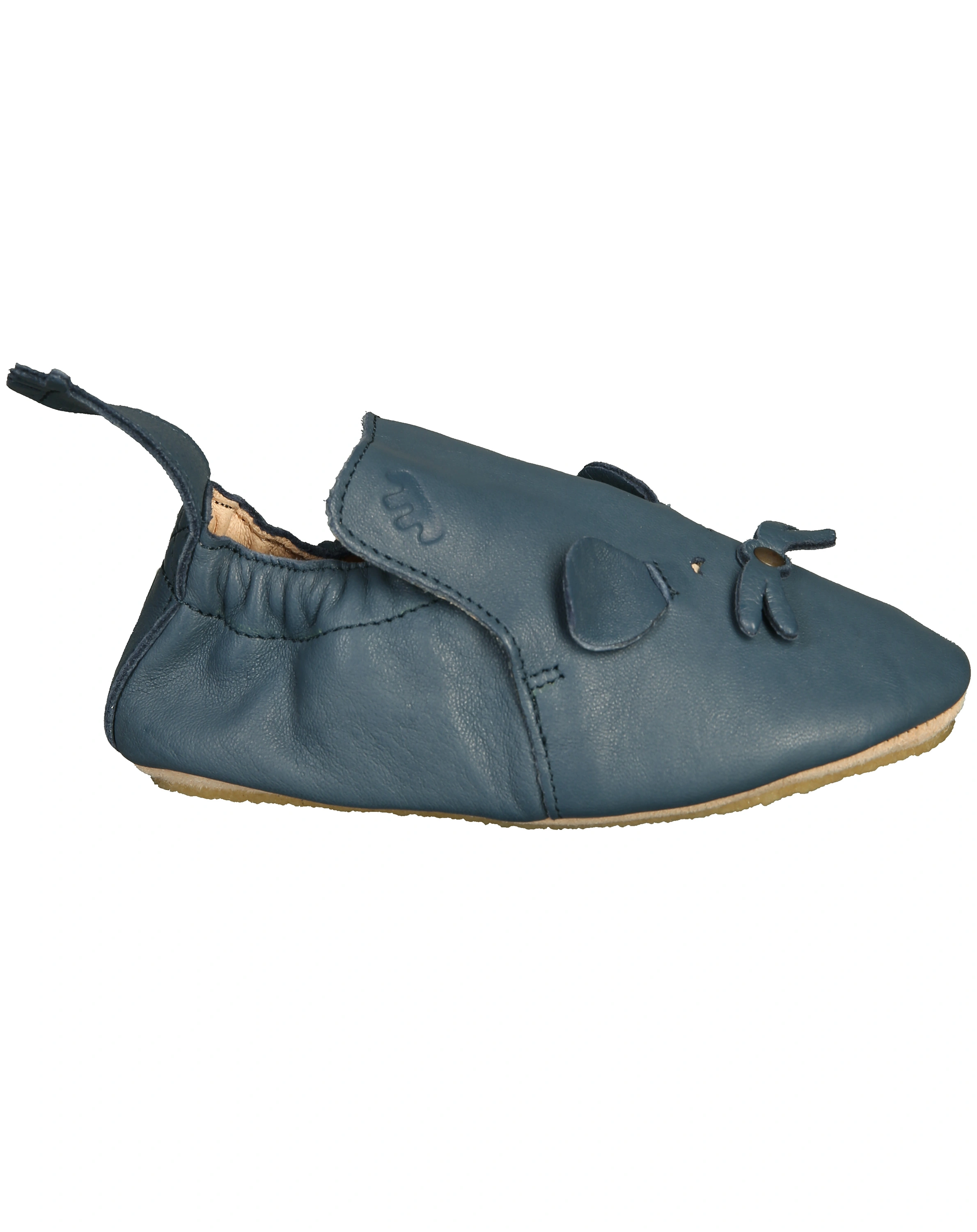 Leder-Krabbelschuhe BLUBLU MOUSE in dunkelblau