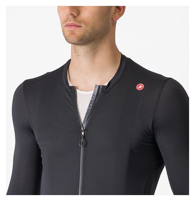 Maillot Manches Longues Castelli Espresso Gris Foncé