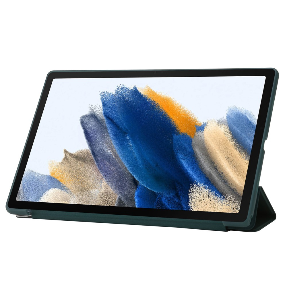 Samsung Galaxy Tab A9  Plus Leder Tasche Origami Flip Case - Dunkellila