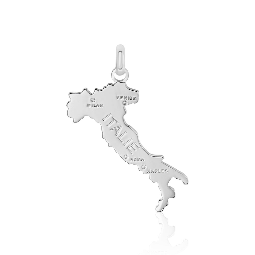 Pendentif Thea Argent Blanc
