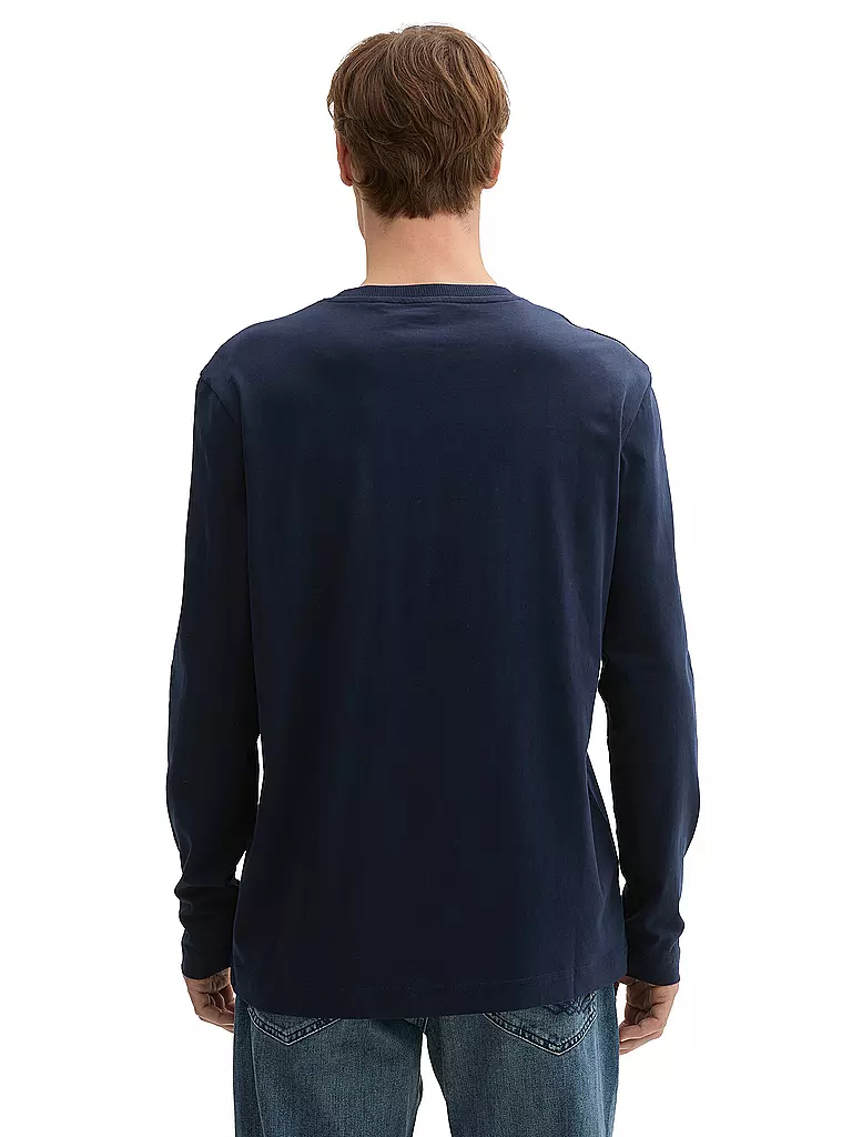 TOM TAILOR Langarmshirt dunkelblau