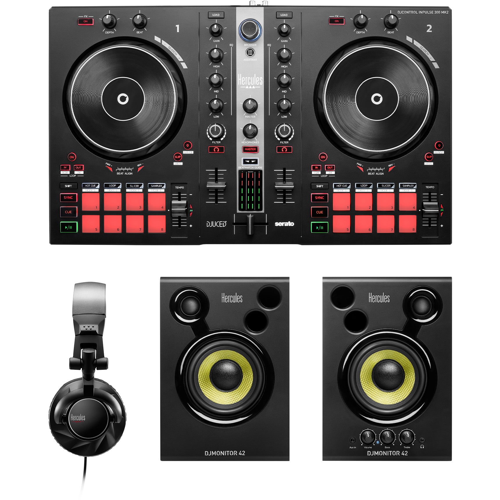 Hercules Essentials kit complete DJ set