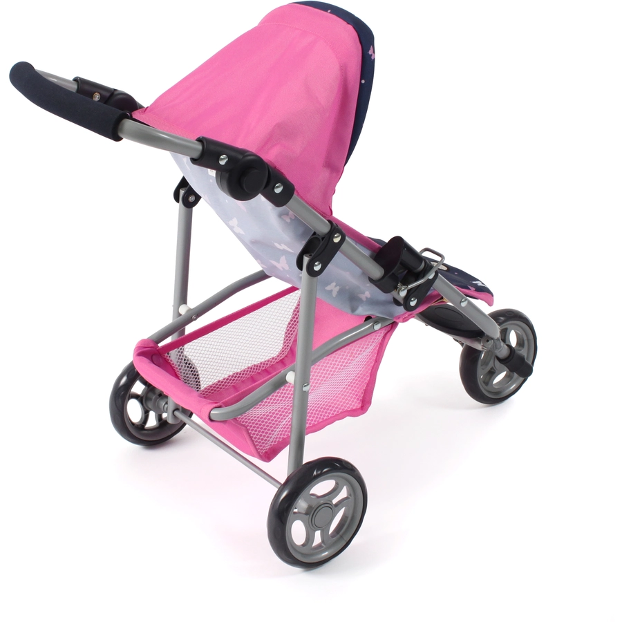 BAYER CHIC 2000 Puppenbuggy LOLA Butterfly navy-pink