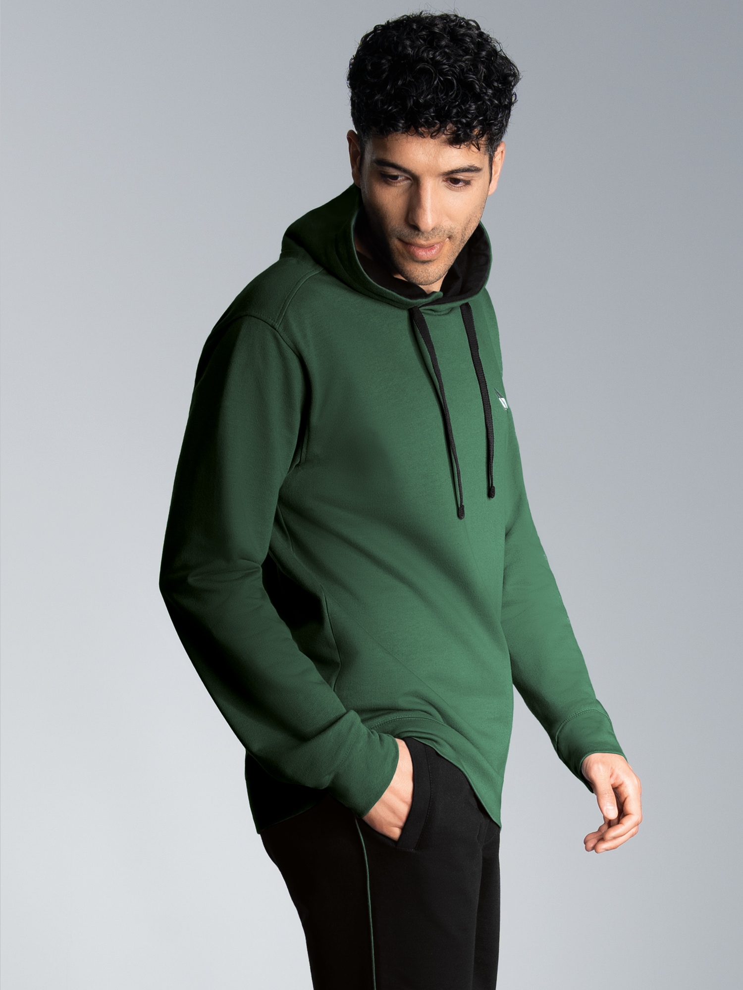 Sweatshirt mit kontrastfarbigen Details Efeu