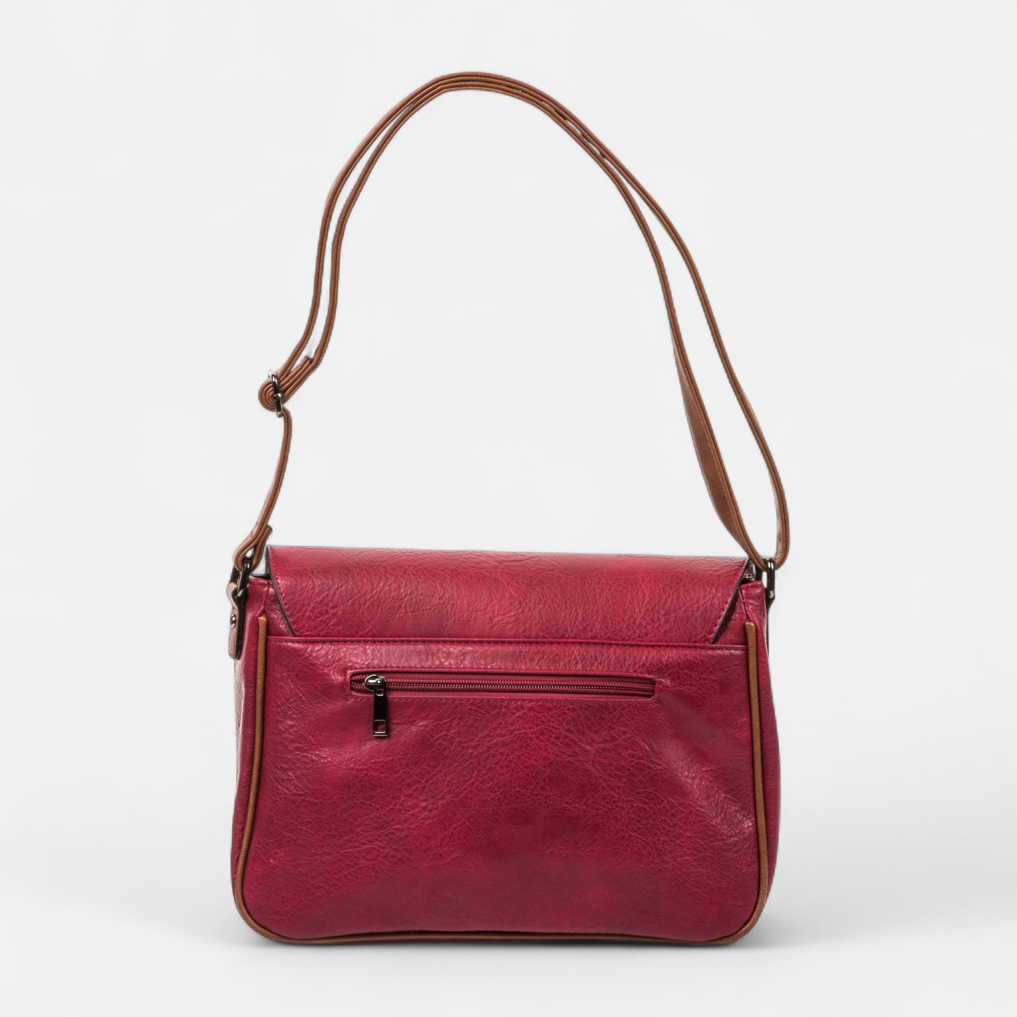 Sac bandoulière bordeaux