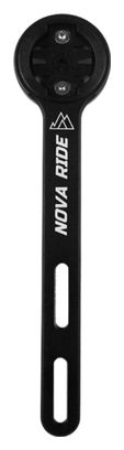 Support de compteur GPS Nova Ride Aluminium Cintre intégré pour Garmin  Wahoo  Bryton et Hammerhead Noir