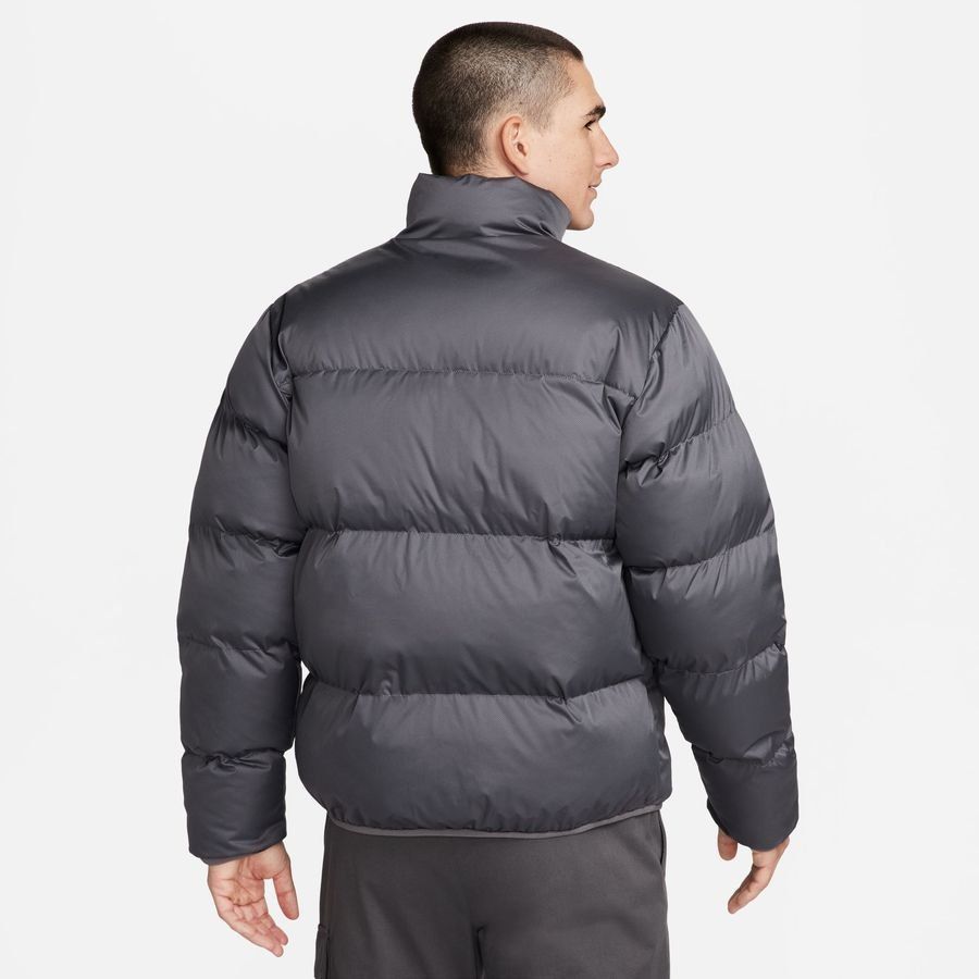 Nike Manteau d'Hiver Therma-FIT Club Puffer - Gris/Blanc