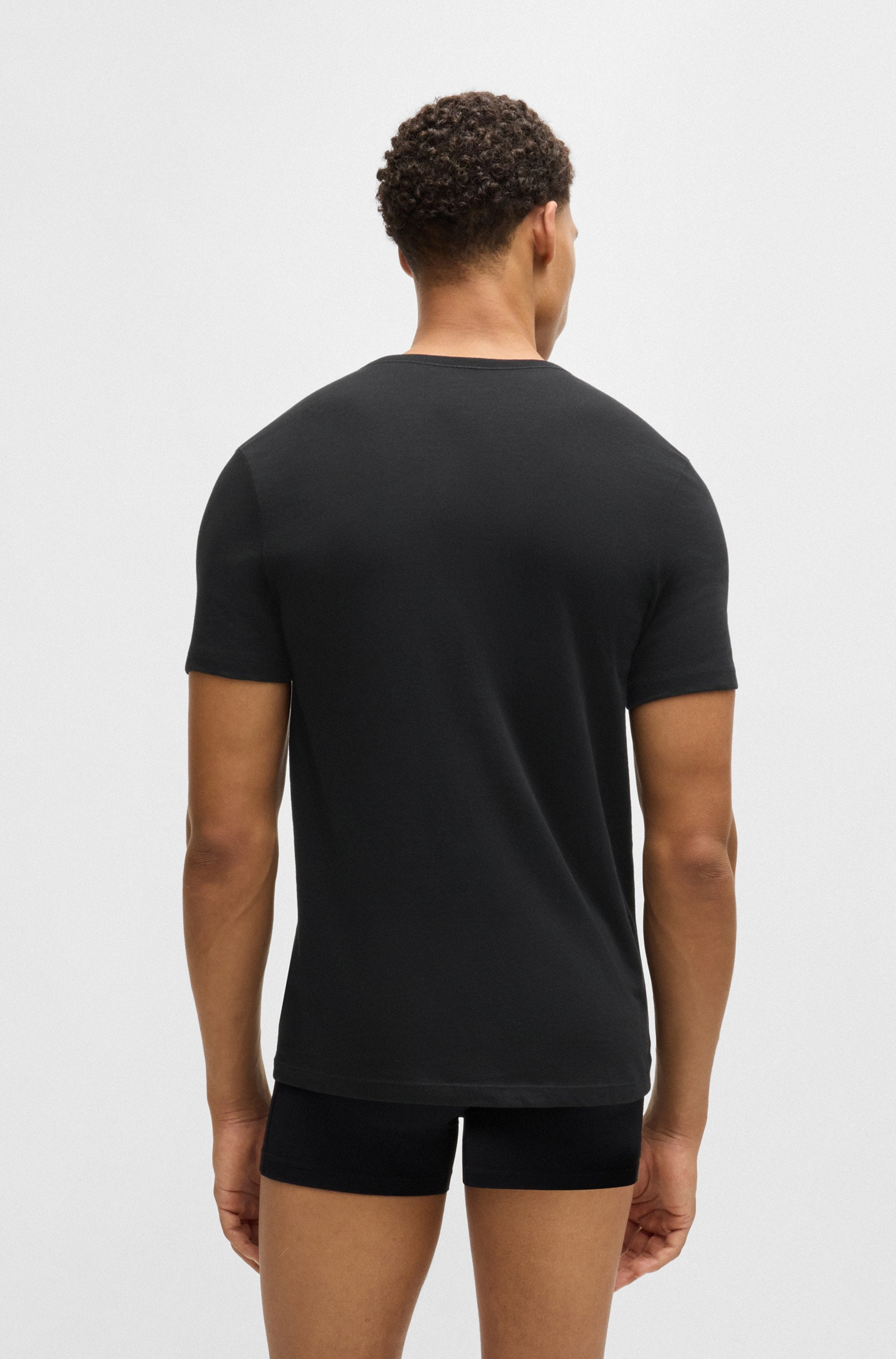 BOSS T-Shirt »Rundhals BOSS ONE«, 3 Stk. mit dezentem BOSS Logo-Print