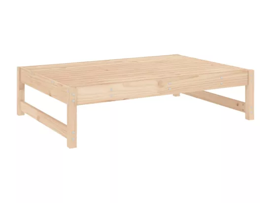 Repose-pied de jardin 120x80 cm bois de pin massif