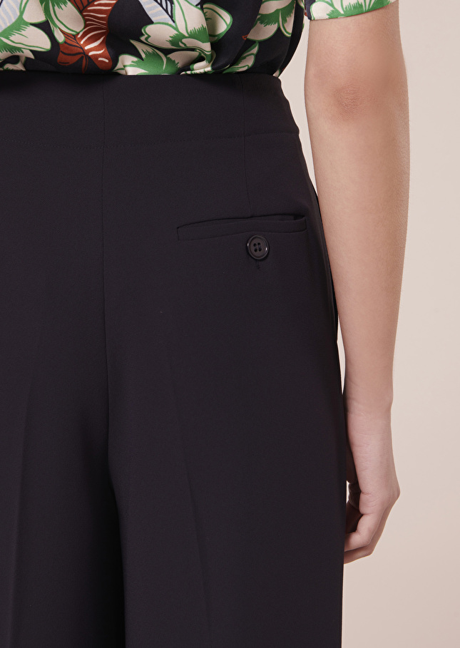 Pantalon Parigibleu nuit en crêpe