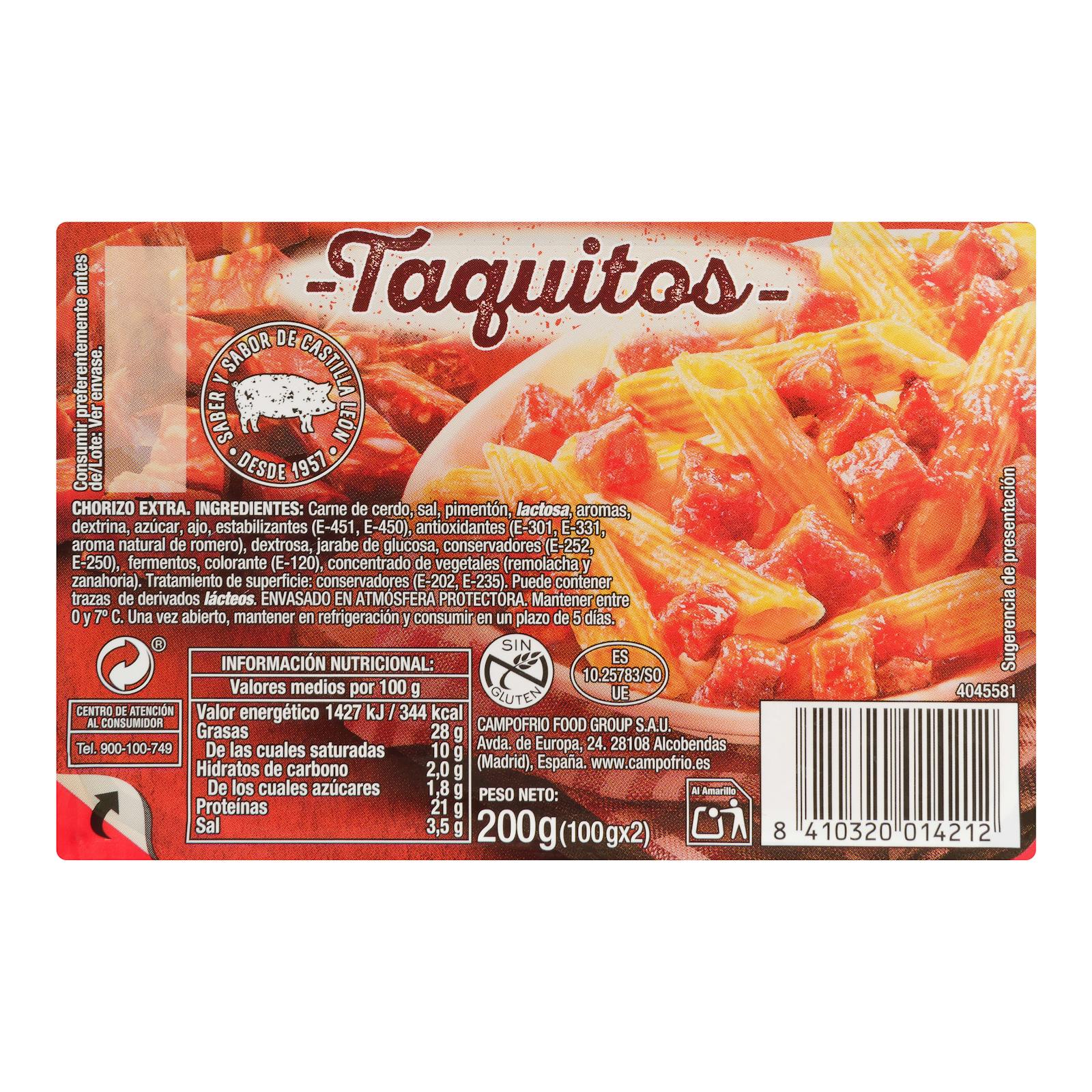 Tacos au chorizo extra Revilla
