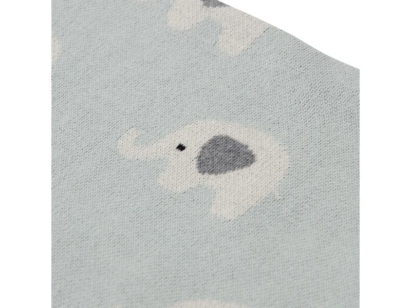 Kindsgut Kuscheldecke Elefanten 80 x 100 cm Kinderdecke für kleine Kuschler
