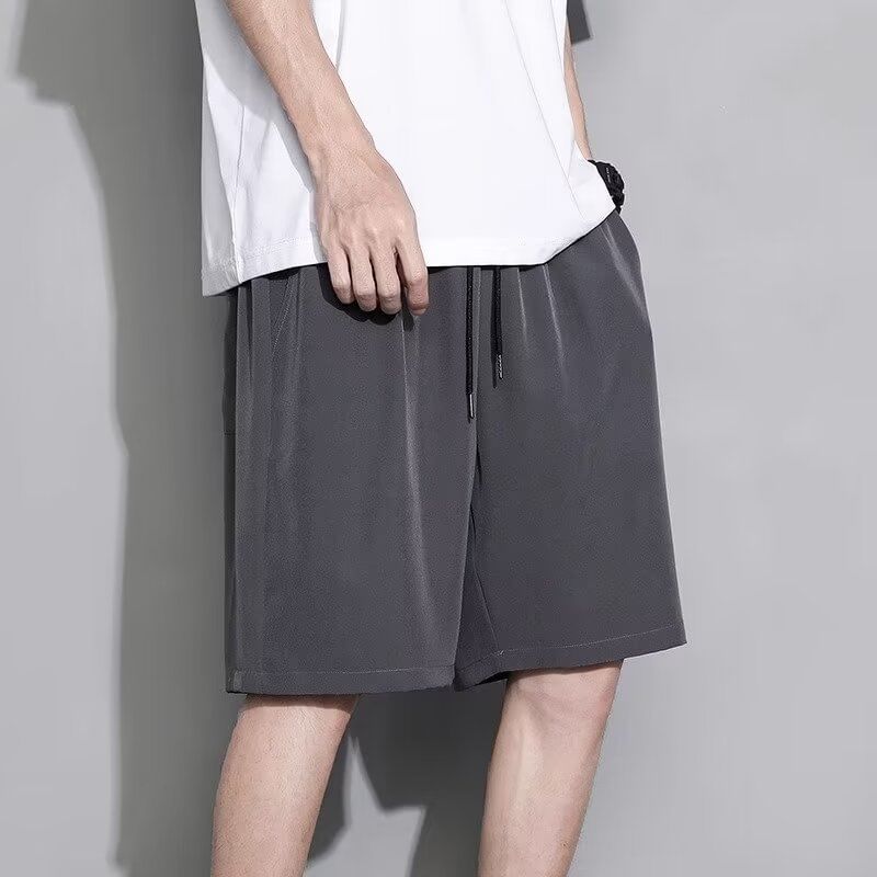 Blueforce - Effen shorts met wijde pijpen en trekkoord in de taille