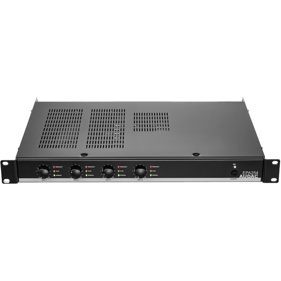 Audac EPA254 klasse D versterker 4x 250 W