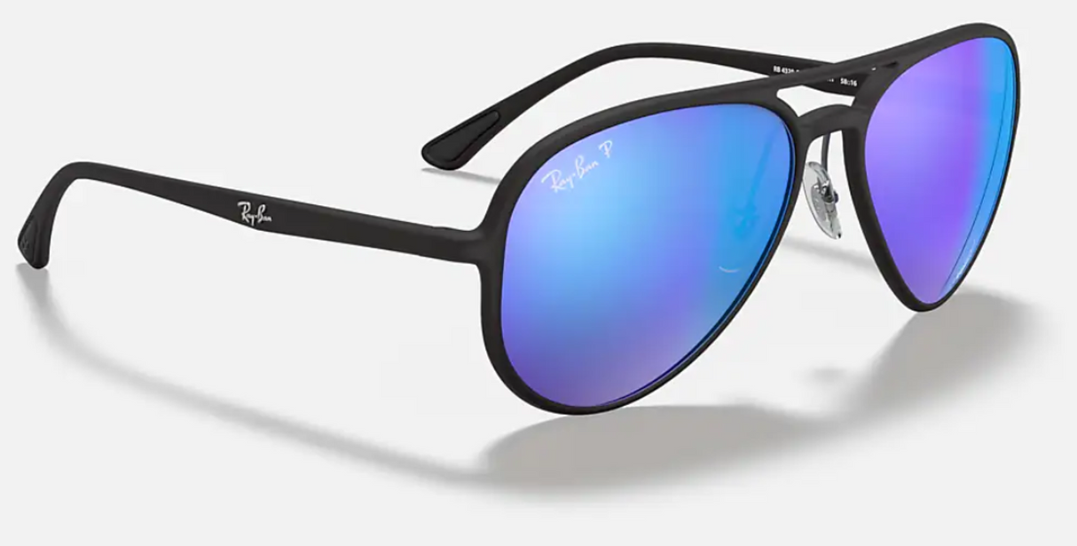 Ray-Ban<br>RB4320CH Matte Black Polarized