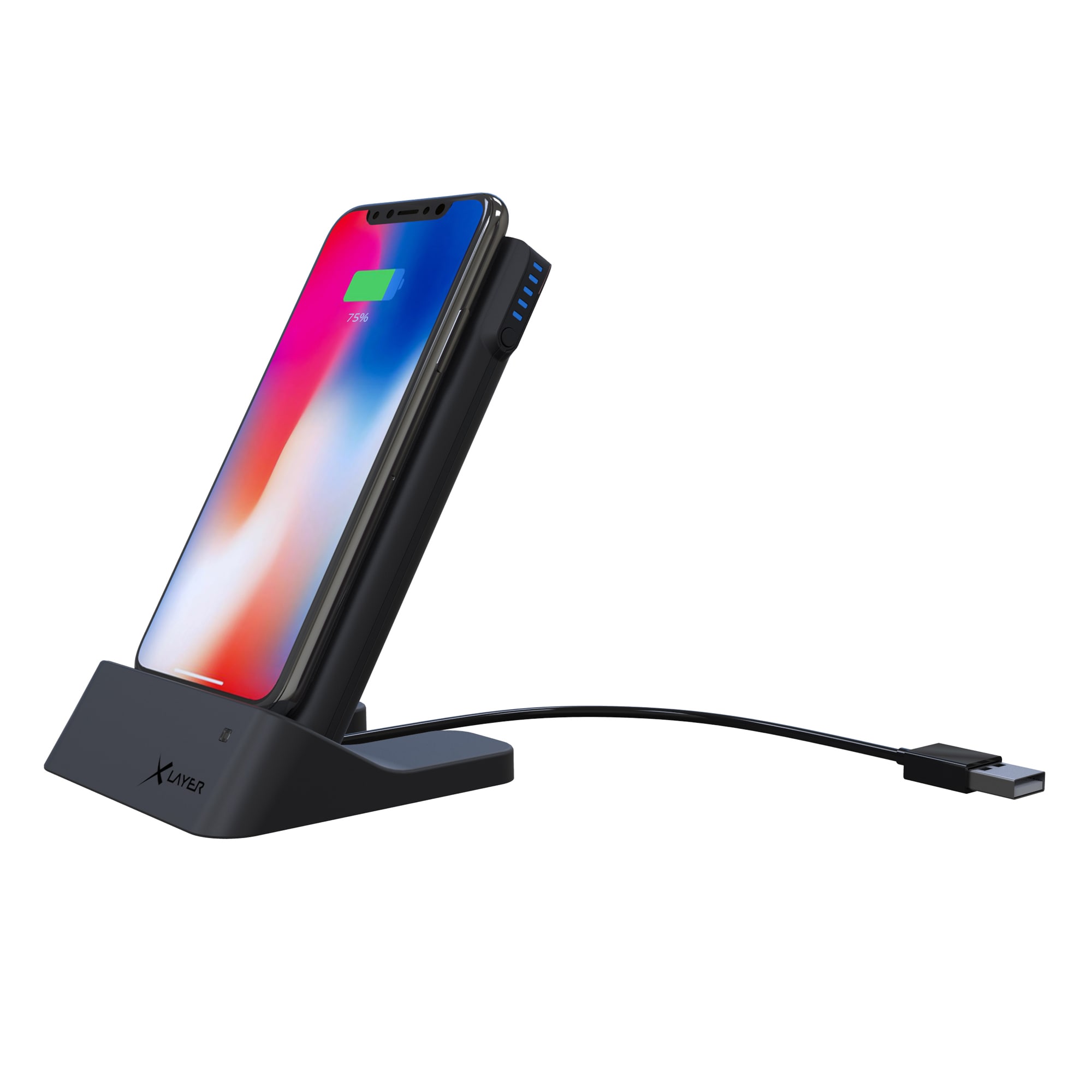 Xlayer WIRELESS Powerbank Wireless Charger with Dock Qi-zertifiziert 6000mAh