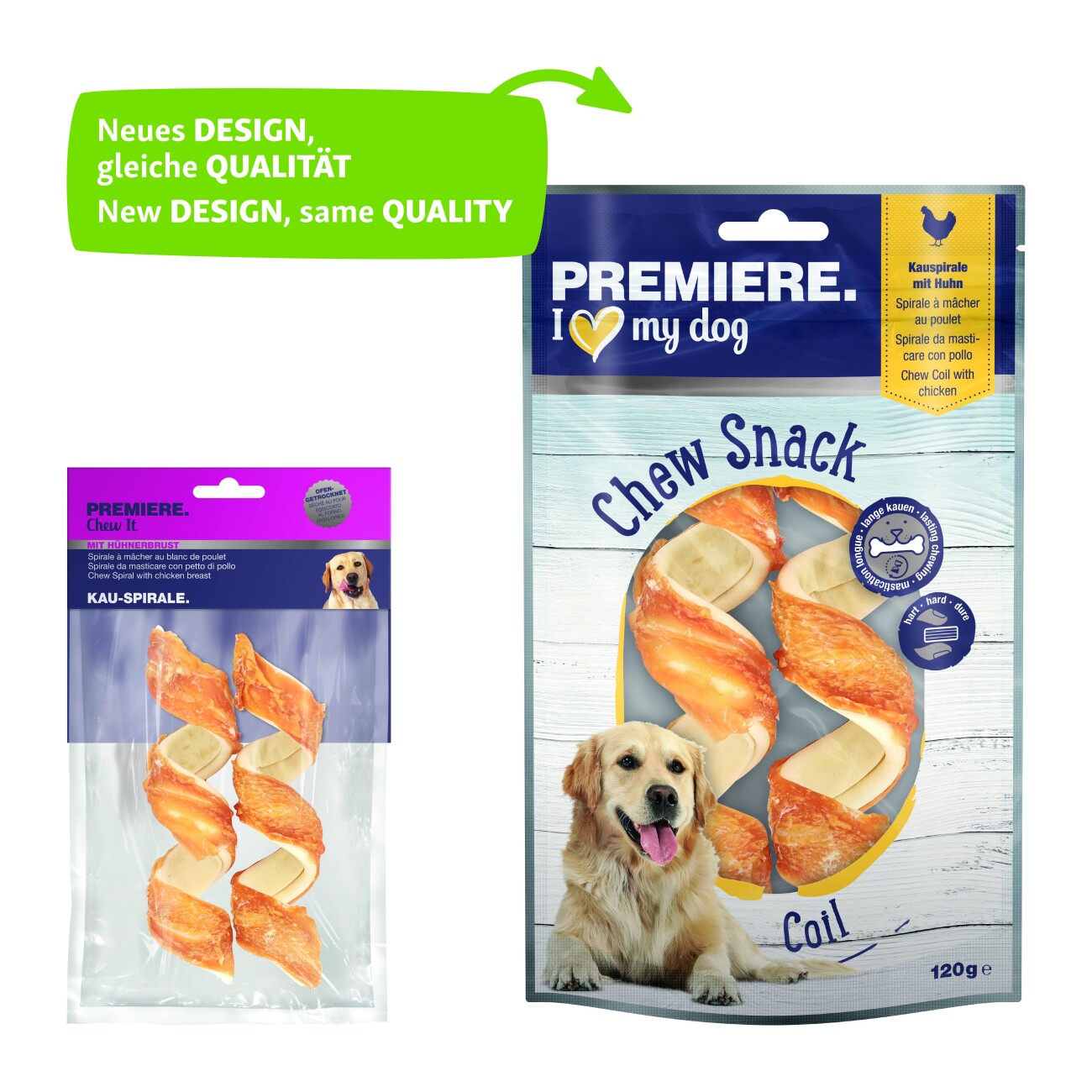 PREMIERE Chew it Kau-Spirale mit Hühnerbrust 120g