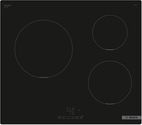 Bosch PUC611BB5E  Série 4, Plaque à Induction   3 Feux   60 cm   Puissance 4600 W   Noir : Cuisine et Maison