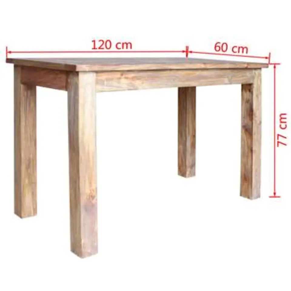 vidaXL - Eettafel - Bruin - Hout