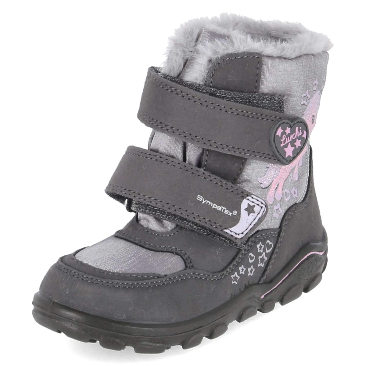 LurchiSnowboots KOSY SYMPATEX - grey-rose